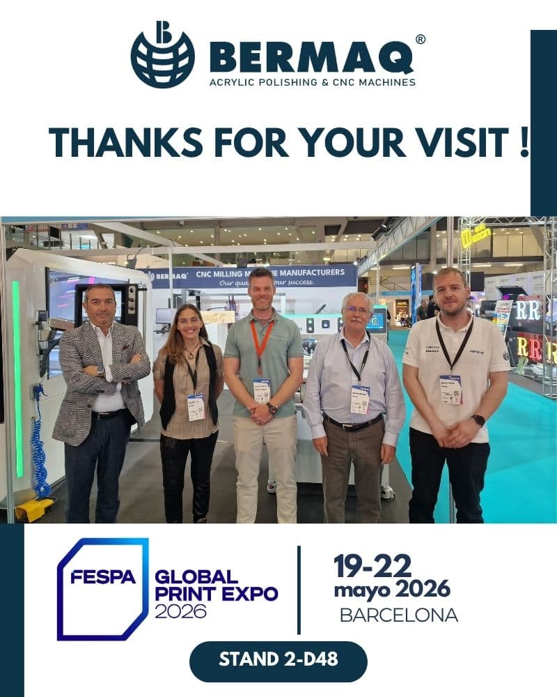 BERMAQ triunfa en FESPA Barcelona 2026 con la presentación de su nueva fresadora HEXA BERMAQ triunfa en FESPA Barcelona 2026 con la presentación de su nueva fresadora HEXA